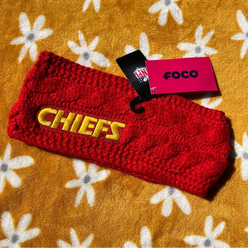 Kansas City Chiefs NWT FOCO Womens Knit Fit Headband